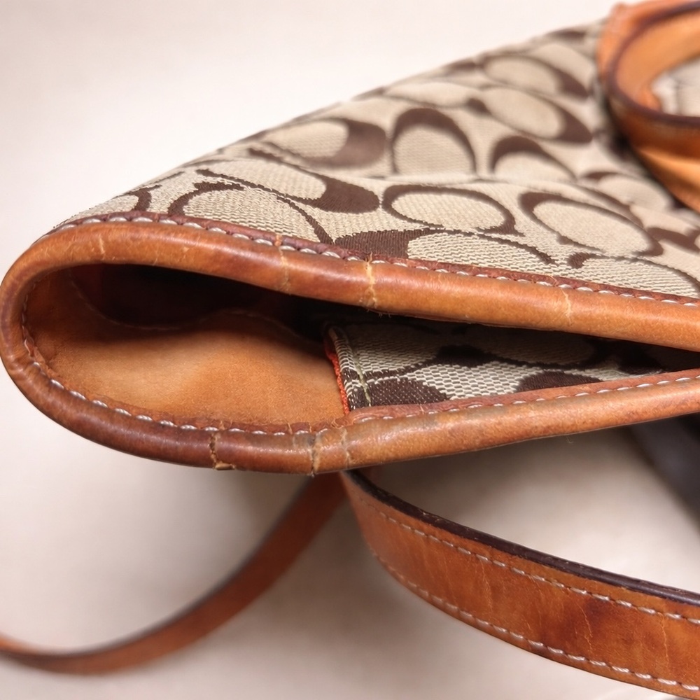 COACH Vintage Signature Canvas Leather Tote Bag | Style 6335 | GUC - Picture 11 of 11
